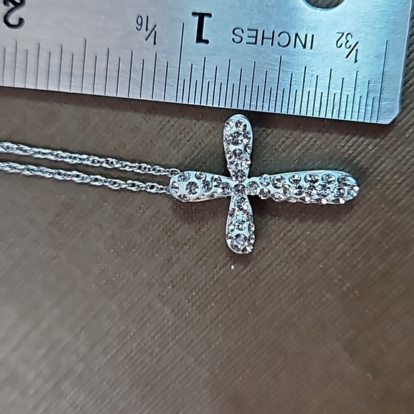 Sterling Silver & Swarovski Elements Cross by Artistique - Picture 7 of 8